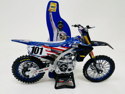 New Ray Toys 1:12 Eli Tomac Motocross of Nations Yamaha YZF 450 Toy Model