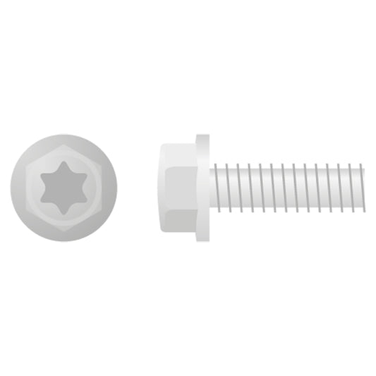 EURO STYLE FLANGE BOLT M5X16 10-PACK