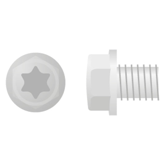 EURO STYLE FLANGE BOLT M6X12  10-PACK