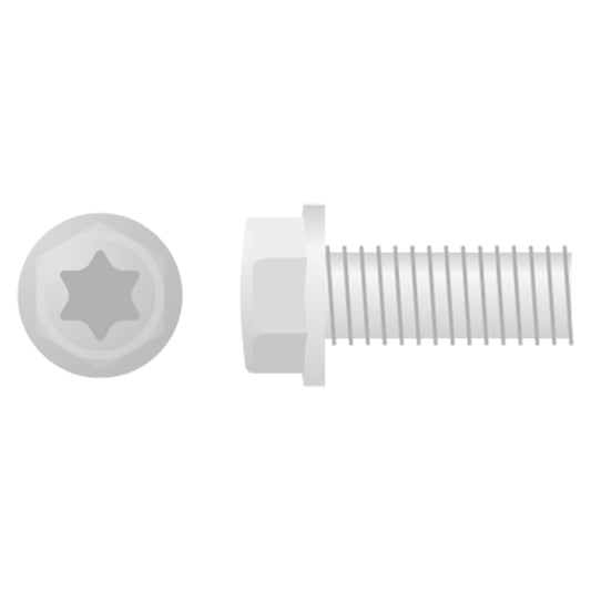 EURO STYLE FLANGE BOLT M6X20  10-PACK