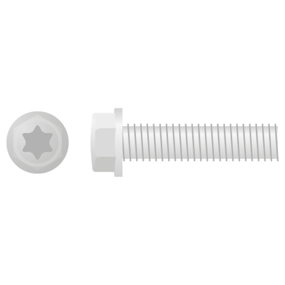 EURO STYLE FLANGE BOLT M6X30  10-PACK