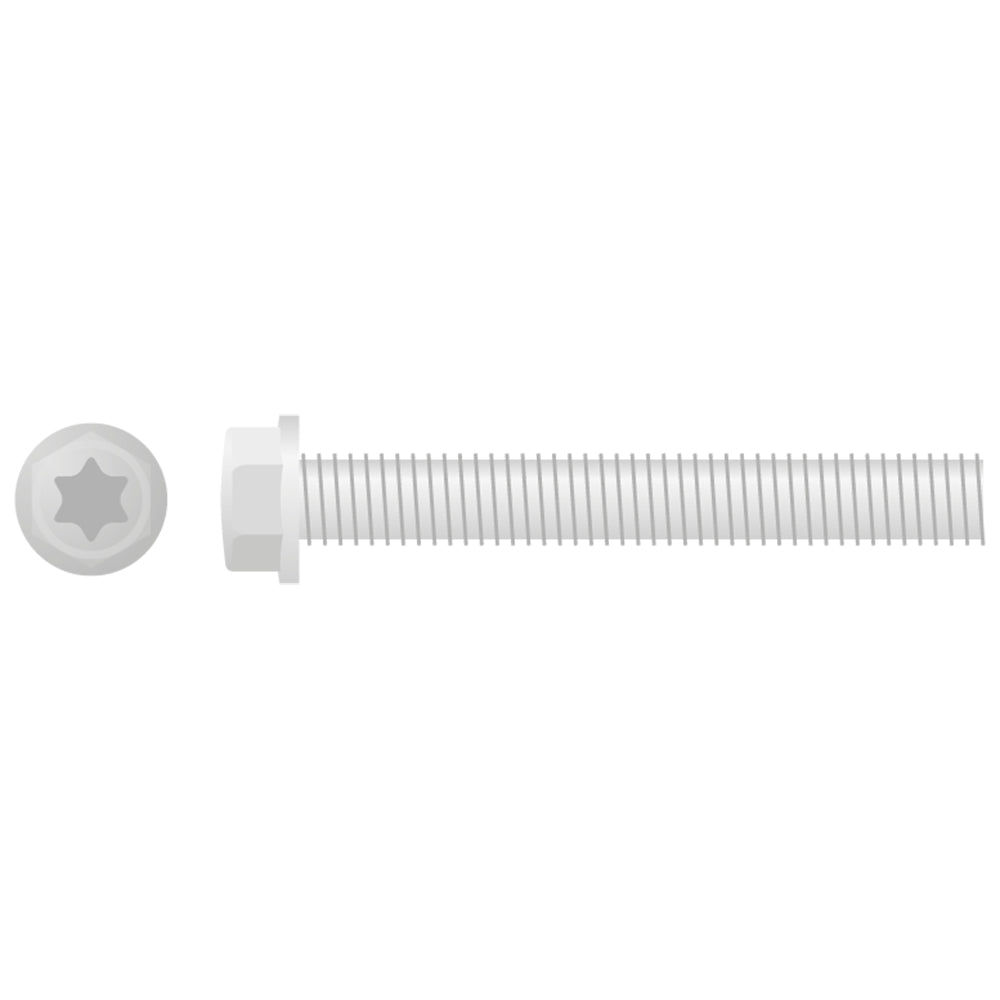 EURO STYLE FLANGE BOLT M6X45  10-PACK