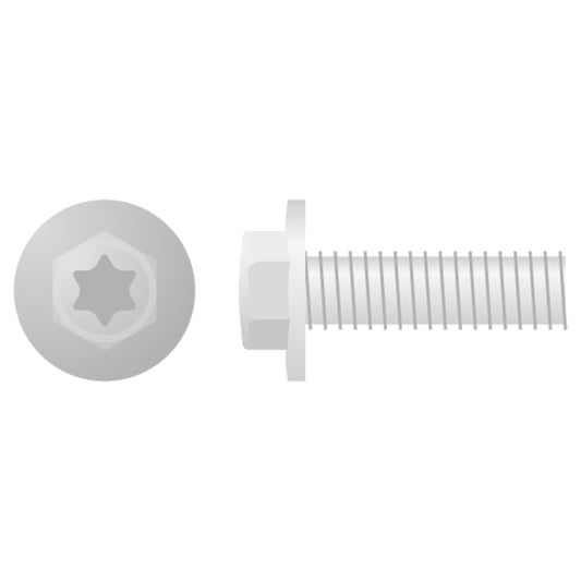 EURO STYLE LARGE FLANGE BOLT M6X20 10-PACK