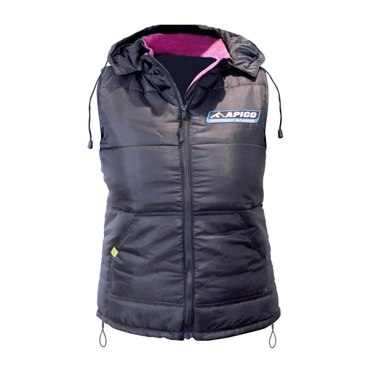 APICO INSULATED BODY WARMER LADIES BLACK/PINK X-LARGE