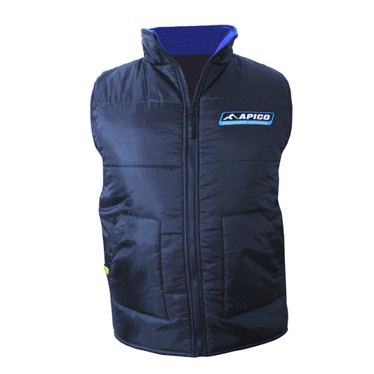 APICO INSULATED BODY WARMER MENS BLACK/BLUE MEDIUM