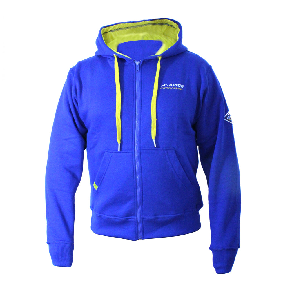 APICO ZIP UP HOODIE BLUE/YELLOW LARGE