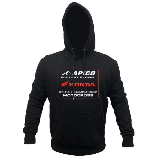 APICO HONDA TEAM HOODIE BLACK LARGE