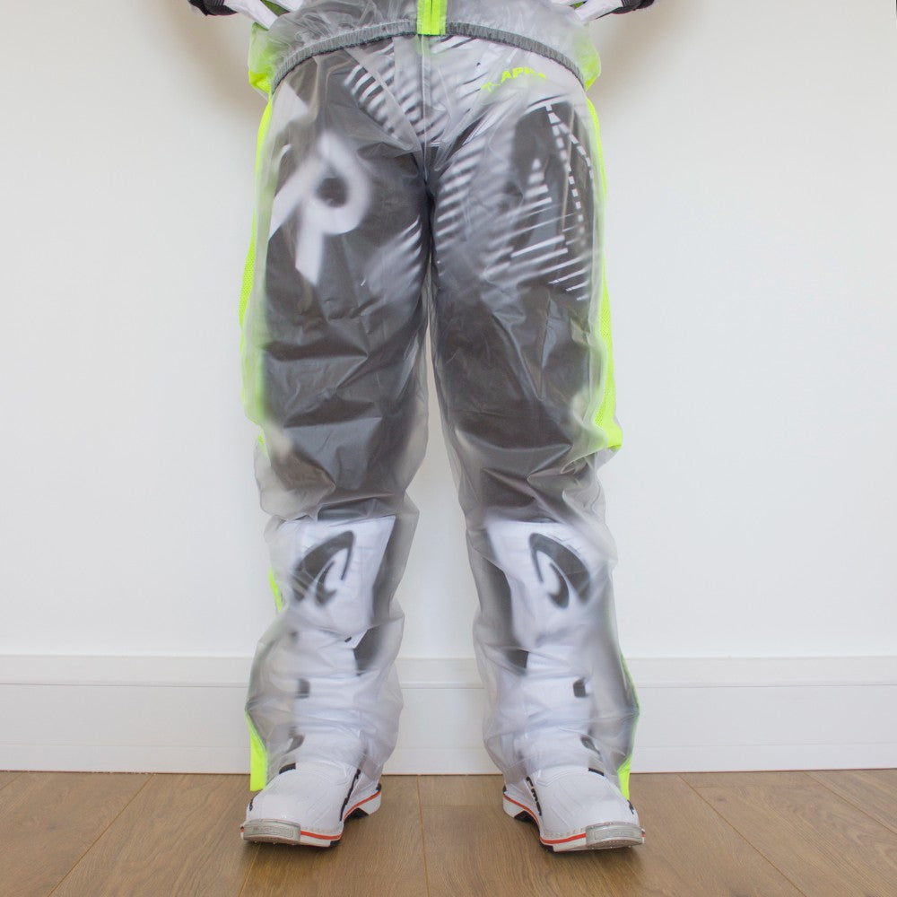 APICO CLEAR RAIN PANT XX LARGE CLEAR/FLUORESCENT YELLOW 37/39