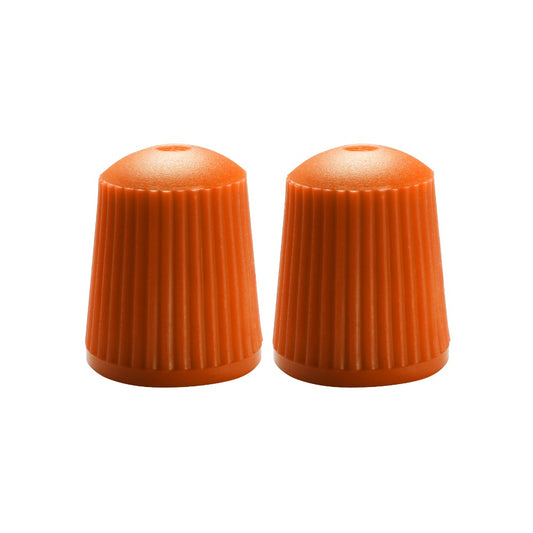 VALVE CAPS SILICONE 10-PACK ORANGE