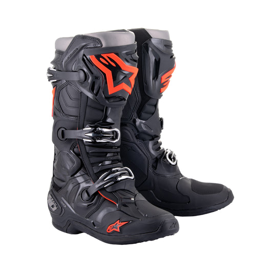 Alpinestars Tech 10 - Black / Red Fluo - US 10 / EU 44.5