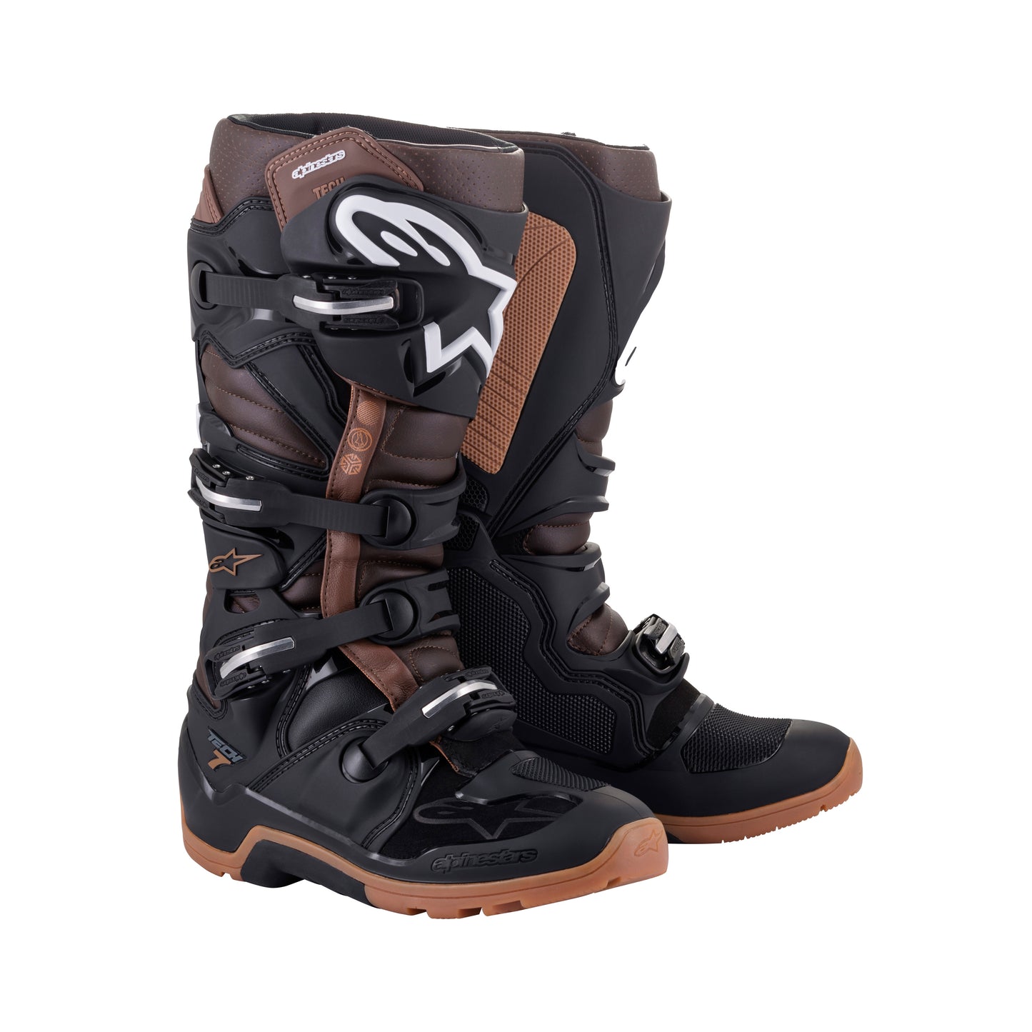 Alpinestars Tech 7 Enduro - Black Dark Brown - US 10 / EU 44.5