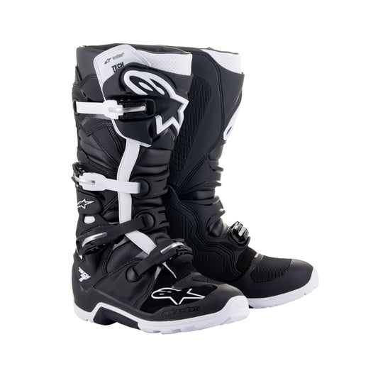 Alpinestars Tech 7 Enduro Drystar - Black White - US 10 / EU 44.5