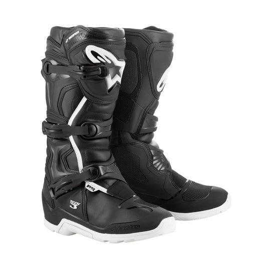 Alpinestars Tech 3 Enduro Waterproof - Black / White - US 9 / EU 43