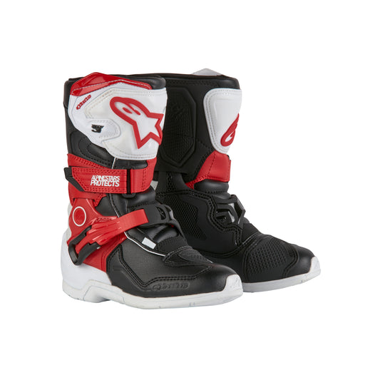 Alpinestars Tech 3S Kids - White Black Bright Red - US 1 / EU 33