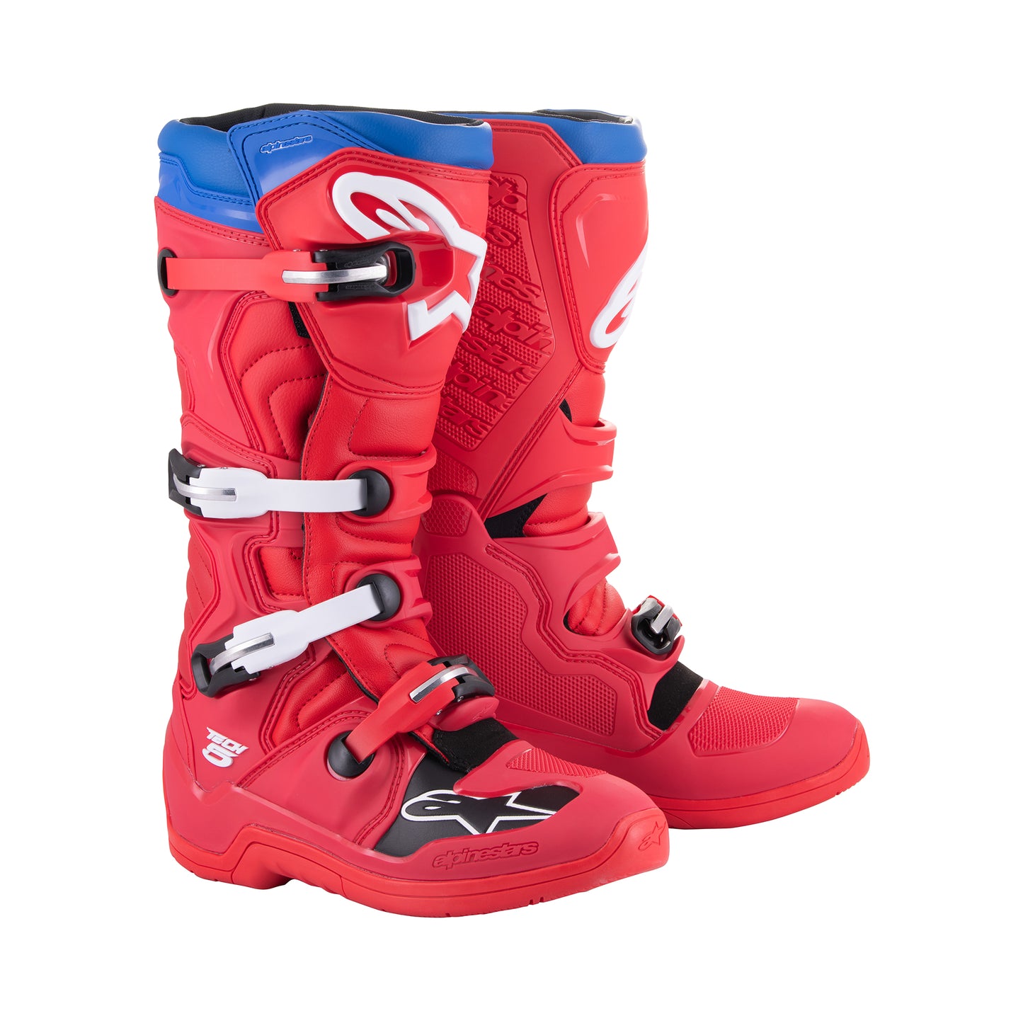 Alpinestars Tech 5 - Bright Red Dark Red Alpine Blu - US 10 / EU 44.5