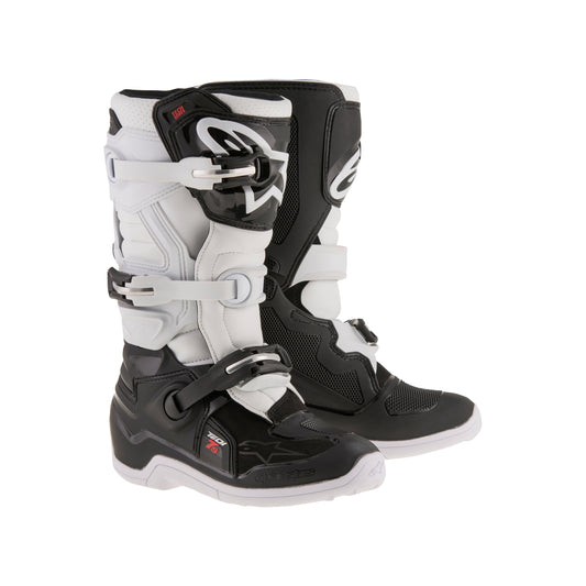 Alpinestars Tech 7S Youth - Black White - US 2 / EU 34