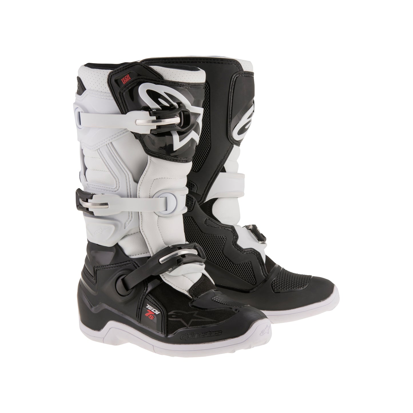 Alpinestars Tech 7S Youth - Black White - US 5 / EU 38