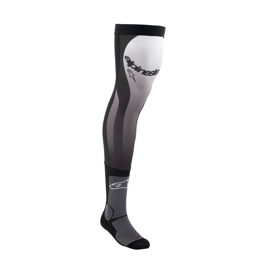 Alpinestars Knee Brace Socks Black White - L-2XL (US 9-14 /  EU 42-48)