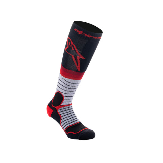 Alpinestars MX Pro Socks Black Gray Red - M (US 7.5-10.5 /  EU 40-44)