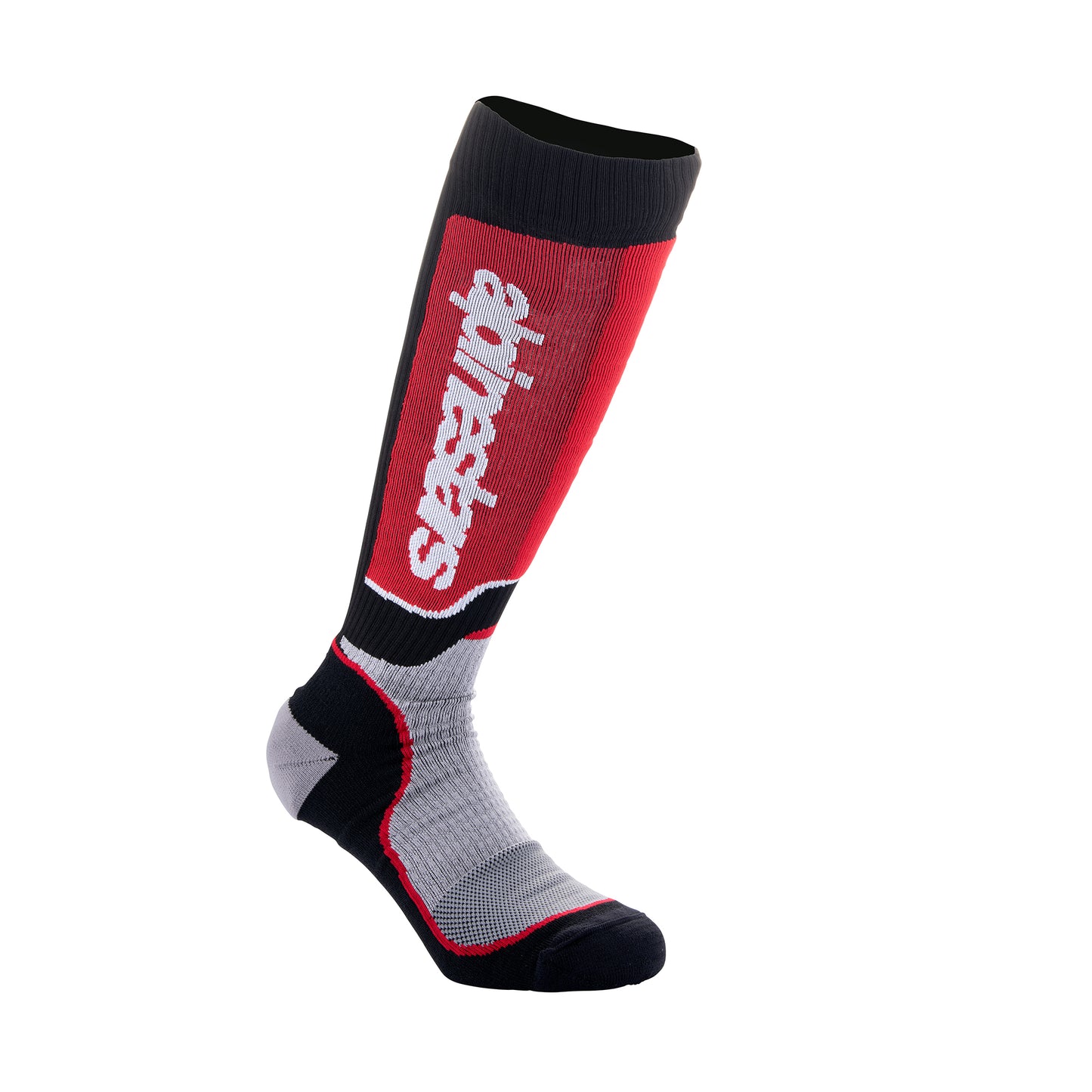 Alpinestars Youth MX Plus Socks Black Gray Red - M-L (US 3-6 /  EU 34-38)