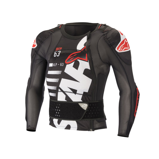 Alpinestars Sequence Protection Jacket - Long Sleeve - Black White Red - Size XL