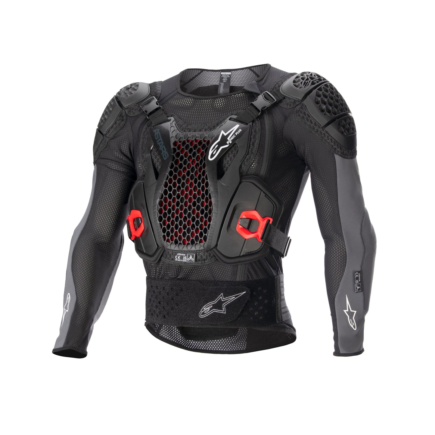 Alpinestars Bionic Plus V2 Protection Jacket Black Anthracite Red - Size L