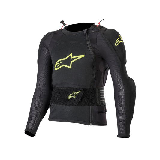 Alpinestars Bionic Plus Youth Protection Jacket - Long Sleeve Black Yellow Fluo - Size S/M