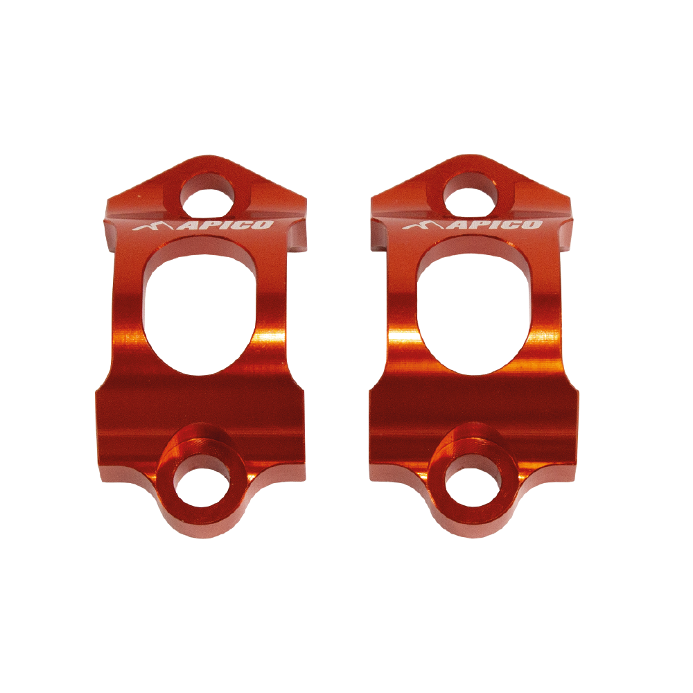 AJP & BRAKTEC MASTER CYLINDER CLAMP SET ORANGE