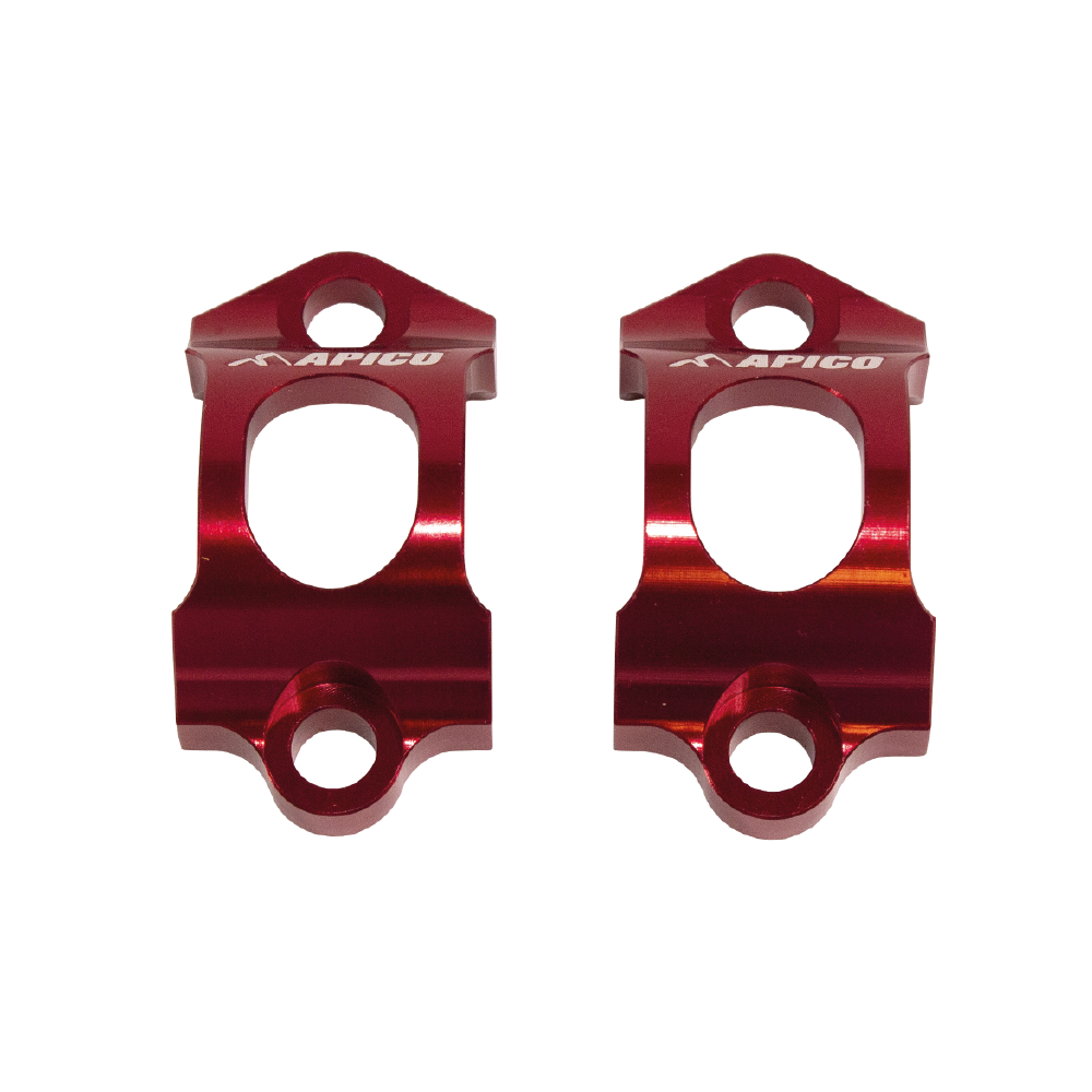 AJP & BRAKTEC MASTER CYLINDER CLAMP SET RED