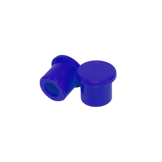 SILICONE VALVE CAPS TRIALS PUSH ON TYPE 2PC BLUE