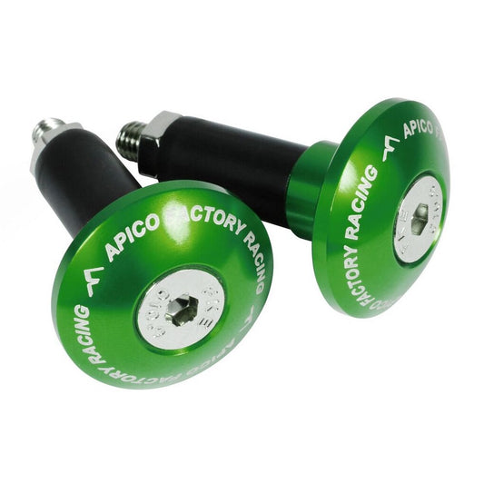 HANDLEBAR END PLUG TO FIT 14MM GREEN