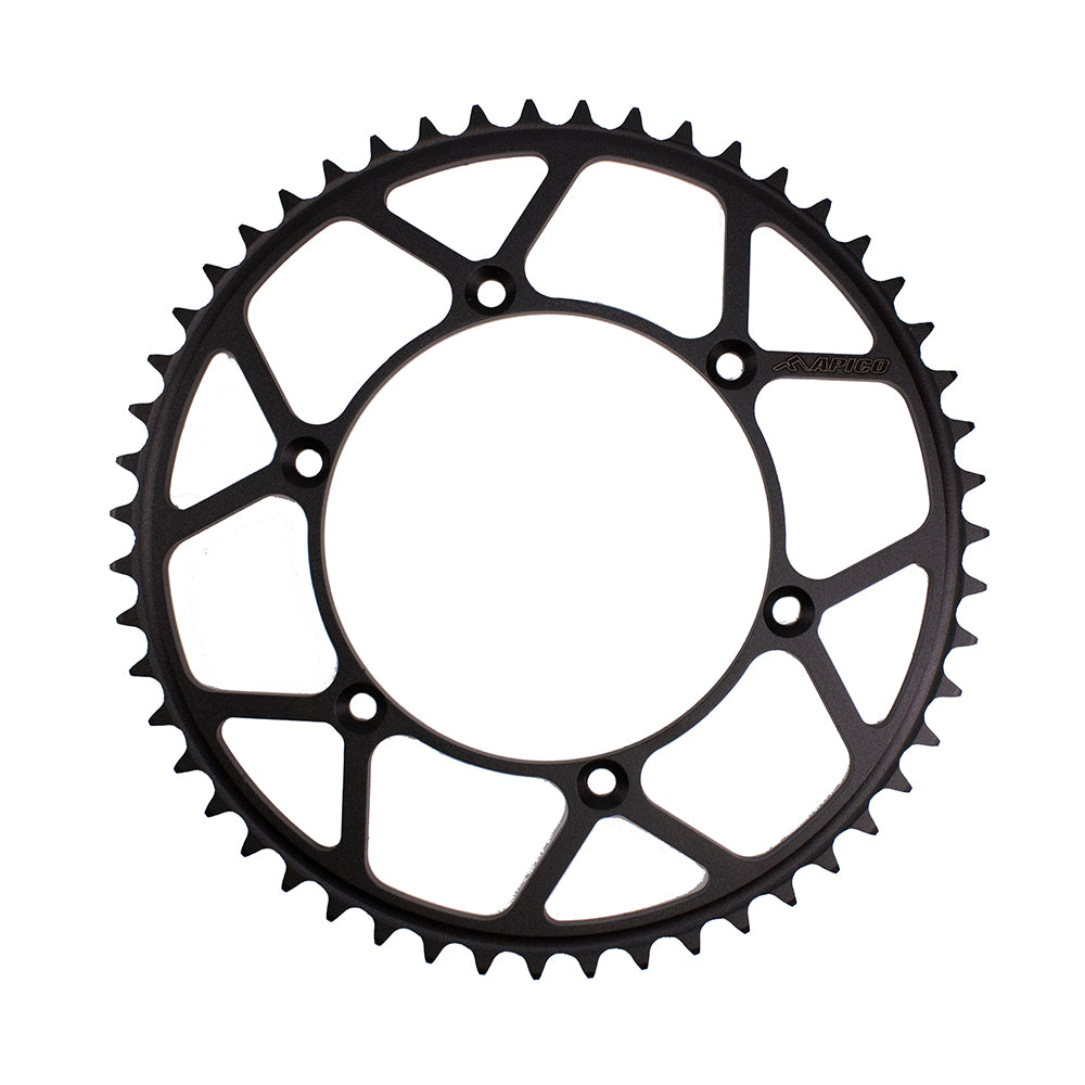 SPROCKET REAR STEEL KAWASAKI KX125/250 80-08, KX250F/450F 04-23  47T BLACK (R)