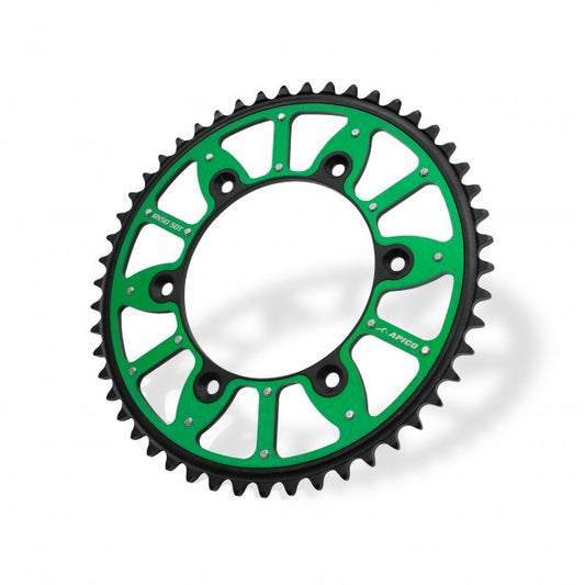 SPROCKET XTREME ALLOY/STEEL KAWASAKI KX125/250 80-08, KX250F/450F 04-23  47T GREEN