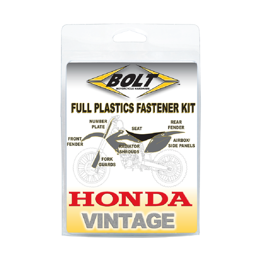 PLASTIC FASTENER KIT HONDA CR125 85-90, CR250 85-89, CR500 85-89