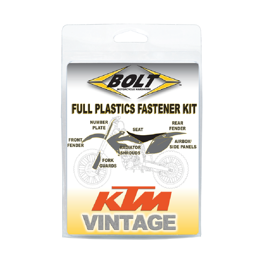 PLASTIC FASTENER KIT KTM 125-360 2T 93-97