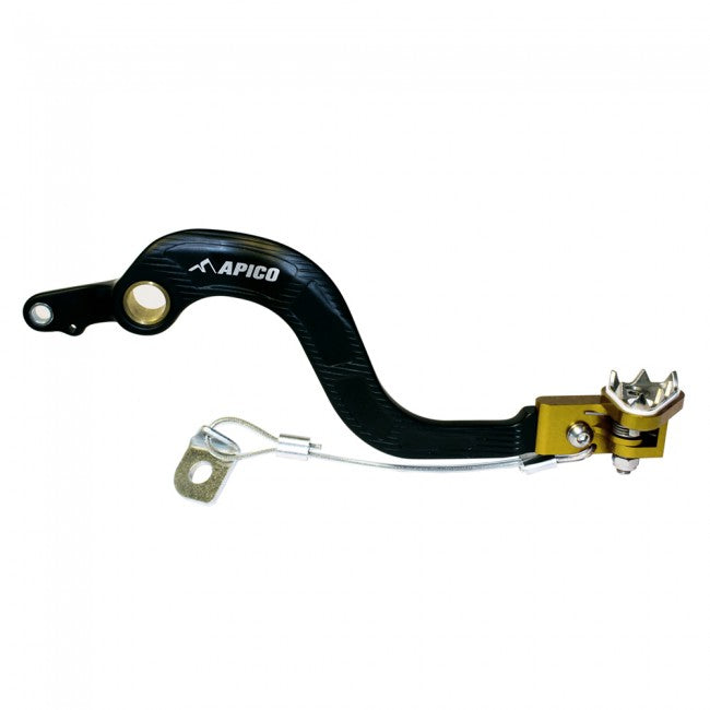 BRAKE PEDAL FORGED SUZUKI RM125 01-08 BLACK/YELLOW