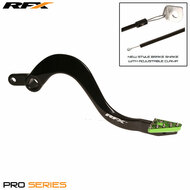 RFX Pro ST Rear Brake Lever (Black/Green) Kawasaki KX125 04-08