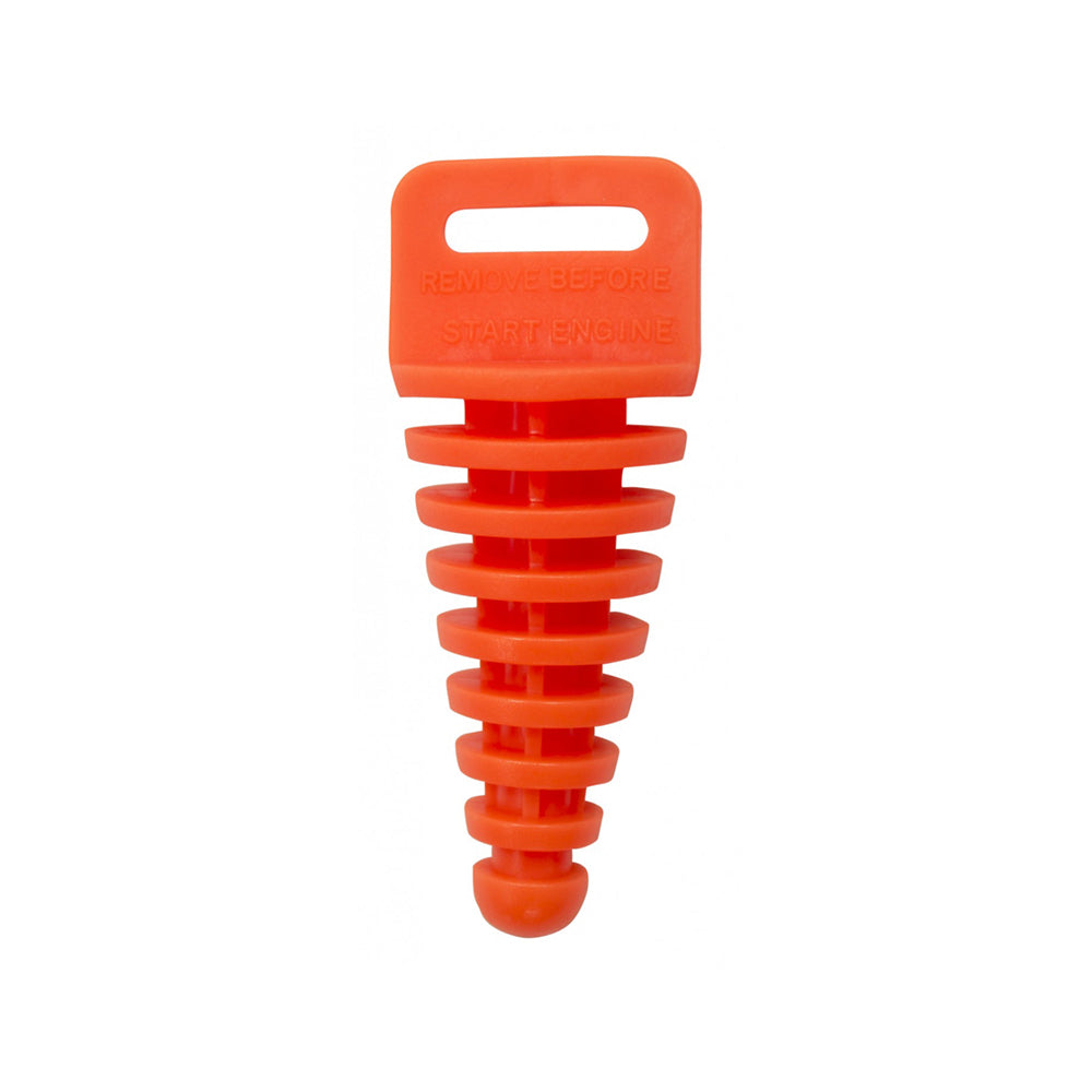 EXHAUST PLUG  2-STROKE WITH LANYARD ORANGE