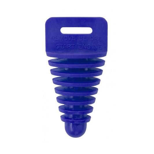 EXHAUST PLUG  4-STROKE WITH LANYARD BLUE