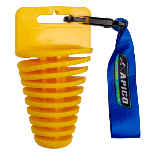 EXHAUST PLUG  4-STROKE WITH LANYARD YELLOW