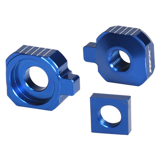 RFX Pro 2 Rear Axle Adjuster Blocks (Blue) Husqvarna TC85 15-24