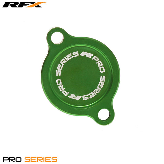 RFX Pro Oil Filter Cover (Green) Kawasaki KXF250 05-24 Suzuki RMZ250 05-06