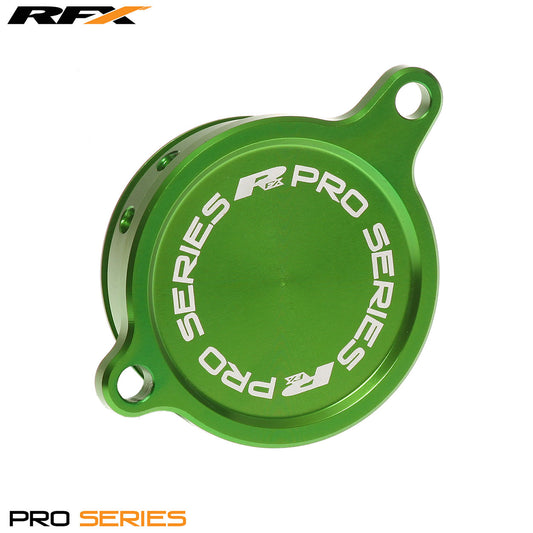 RFX Pro Oil Filter Cover (Green) Kawasaki KXF450 06-15