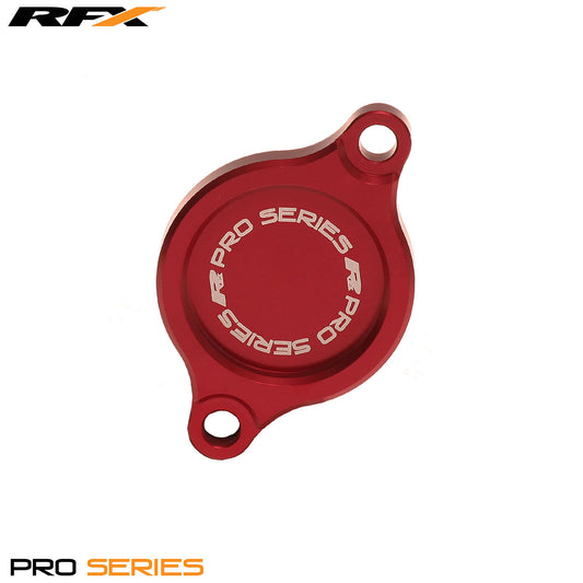 RFX Pro Oil Filter Cover (Red) Suzuki RMZ250 07-24 RMZ450 05-24