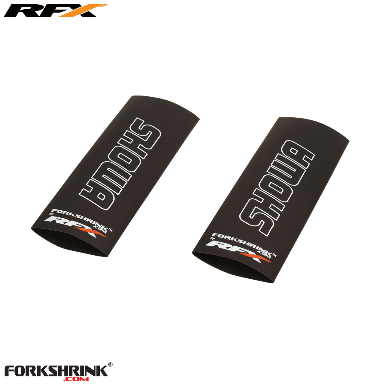 RFX Race Series Forkshrink Upper Fork Guard with Showa logo (White) Universal 85cc