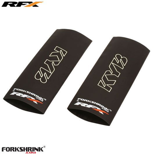 RFX Race Series Forkshrink Upper Fork Guard with KYB logo (White) Universal 125cc-525cc