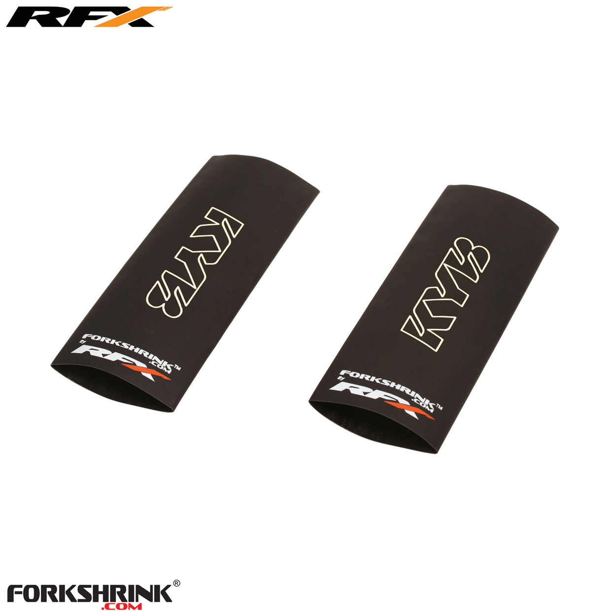 RFX Race Series Forkshrink Upper Fork Guard with KYB logo (White) Universal 85cc