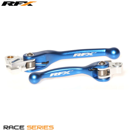 RFX Race Forged Flexible Lever Set Blue Yamaha YZ125/250 08-14 YZF250 07-08 YZF450 08 KXF250 13-20