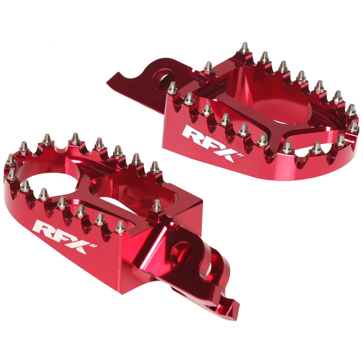 RFX Pro Footrests (Red) Honda CRF250/450 02-24 CRF150 07-24 CR125/250 02-07