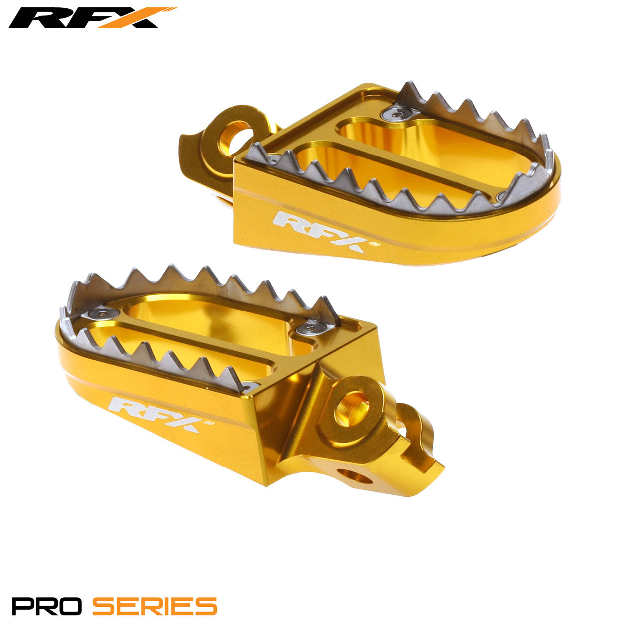 RFX Pro Series 2 Footrests (Yellow) Suzuki RMZ250 10-24 RMZ450 10-24 (Exc 2011)